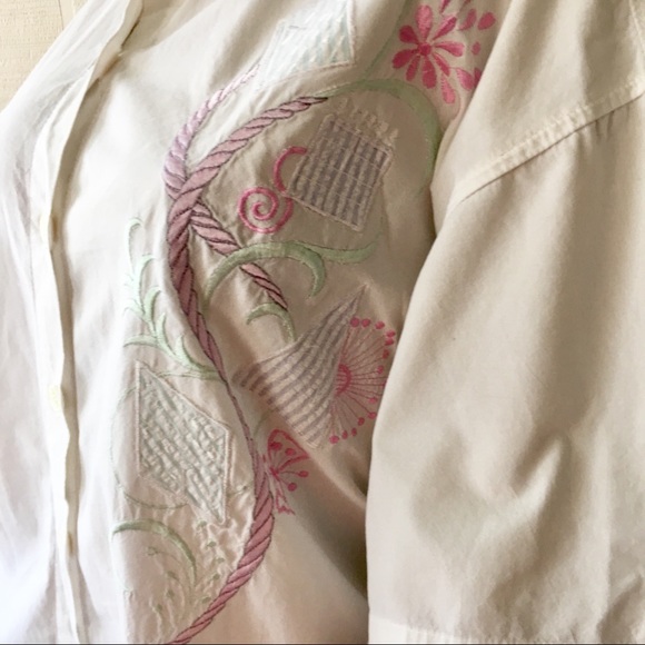 💙 Next Move White Short Sleeve Shirt L - Picture 5 of 8